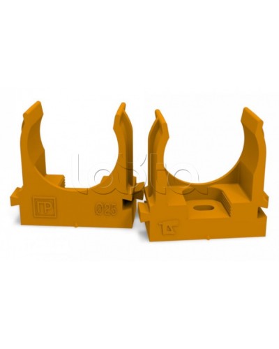 Крепеж-клипса для труб для монтажного пистолета оранжевая д25 (100шт/700шт уп/кор) Промрукав (PR13.0153) в Березниках Держатели, клипсы, скобы Pintop.ru