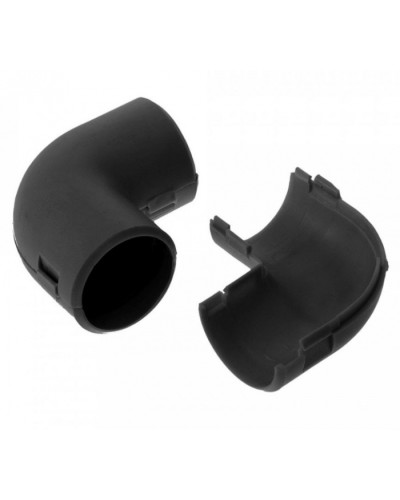 Соединитель угловой разборный черный д20 (5шт/550шт уп/кор) Промрукав (PR13.0174) в Березниках Повороты, муфты, тройники Pintop.ru