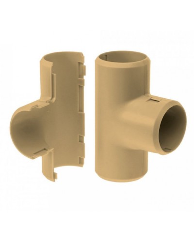 Тройник разборный сосна д32 (1шт/200шт уп/кор) Промрукав (PR13.0254) в Березниках Повороты, муфты, тройники Pintop.ru