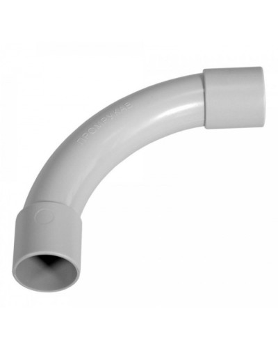Соединитель угловой д16 безгалогенный (HF) атмосферостойкий серый (70шт/980шт уп/кор) Промрукав (PR13.0356) в Березниках Повороты, муфты, тройники Pintop.ru