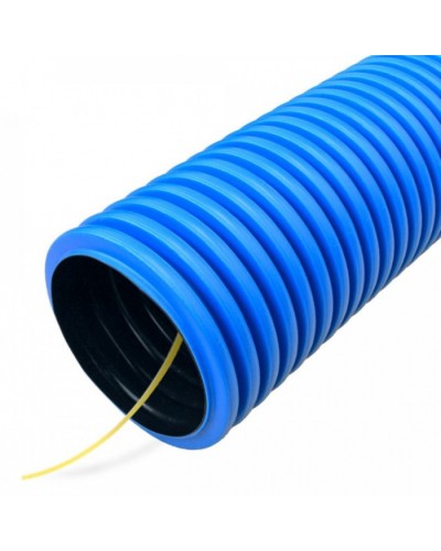Труба гофрированная двустенная ПЭ гибкая тип 450 (SN26) с/з синяя д50 (100м/уп) Промрукав (PR15.0022) в Березниках Труба гофрированная Pintop.ru