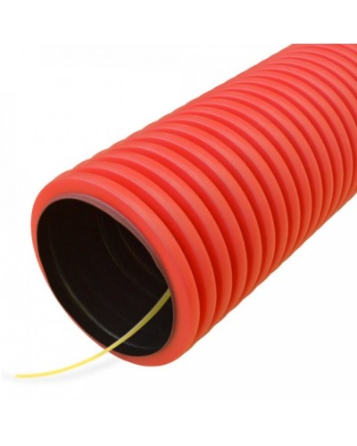 Труба гофрированная двустенная ПНД гибкая тип 750 (SN14) с/з красная д125 (50м/уп) Промрукав (PR15.0057) в Березниках Труба гофрированная Pintop.ru