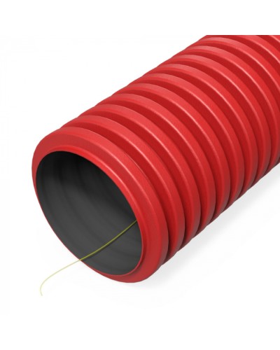 Труба гофр. двуст. ПНД гибкая тип 1250 (SN41) с/з красная d75 мм (50м/100м уп/пал) Промрукав (PR15.00998) в Березниках Труба гофрированная Pintop.ru