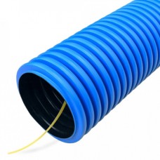 Труба гофрированная двустенная ПЭ гибкая тип 450 (SN26) с/з синяя д50 (50м/уп) Промрукав (PR15.0115)