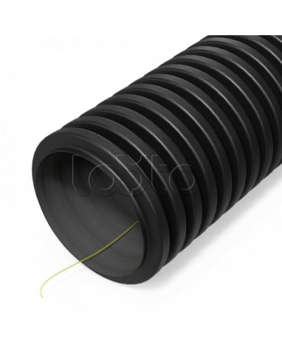 Труба гофрированная двустенная ПНД гибкая тип 450 (SN18) стойкая к ультрафиолету с/з черная d63 мм (50м/уп) Промрукав (PR15.0313) в Березниках Труба гофрированная Pintop.ru