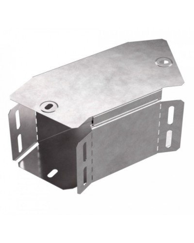 Угол горизонтальный 45 градусов с крышкой Стандарт 100х100 Промрукав (PR16.0425) в Березниках Аксессуары для лотков Pintop.ru