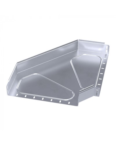 Угол горизонтальный 90 градусов Стандарт INOX (AISI 316) 400х80 Промрукав (PR16.3537) в Березниках Аксессуары для лотков Pintop.ru