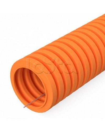 Труба гофрированная ПВХ легкая 350 Н оранжевая с/з d40 мм (15 м/960 м уп/пал) Промрукав (PR01.0134) в Березниках Труба гофрированная Pintop.ru