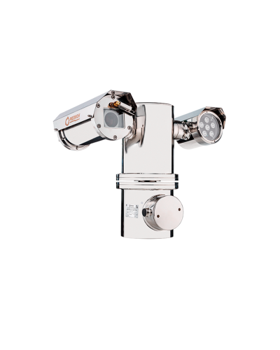 Взрывозащищенный термокожух на поворотной платформе для IP видеокамеры с ИК подсветкой Релион-PTZ-Exd-Н-В-ИК-СО 48В в Березниках Системы видеонаблюдения Pintop.ru