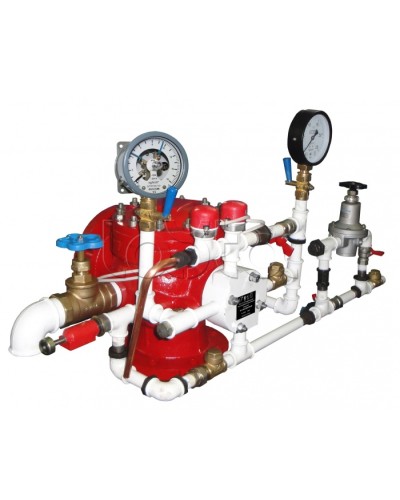 Узел управления спринклерный воздушный в комплекте с акселератором Спецавтоматика УУ-С100/1,6В3-ВФ.О4-01 в Березниках Устройства пуска водяного пожаротушения Pintop.ru