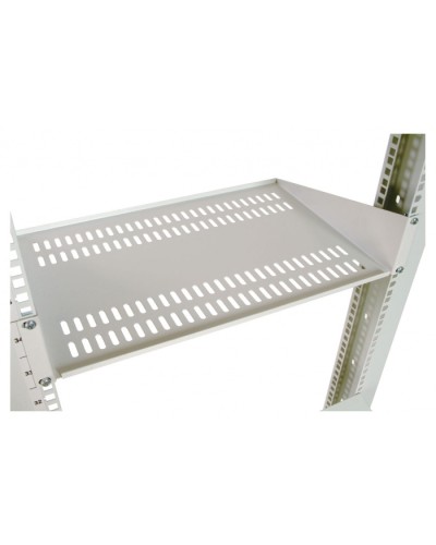 Полка перфорированная консольная 2U, глубина 300 мм черный ЦМО МС-30-9005 в Березниках Полки для шкафов и стоек Pintop.ru