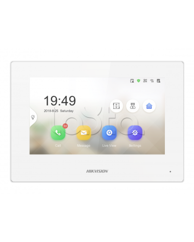 IP видеодомофон сенсорный Hikvision DS-KH6320-LE1/White(B) в Березниках Абонентские IP устройства Pintop.ru