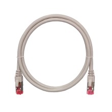 Шнур коммутационный 2хRJ45/8P8C S/FTP кат.6A (NMC-PC4SA55B-100-GY) NIKOMAX (10 м)