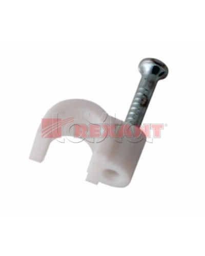 Крепеж кабеля круглый 4мм (50шт/уп) REXANT 07-4004 в Березниках Держатели, клипсы, скобы Pintop.ru