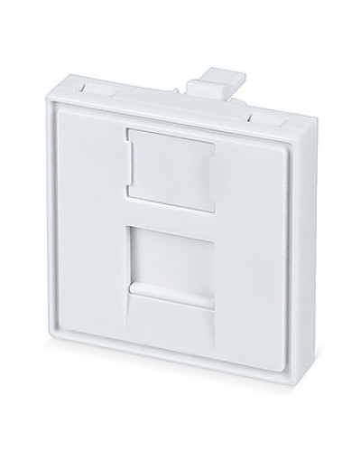 Вставка 45x45 (Mosaic) для 1 модуля формата Keystone Jack (FP-45-1M) Пожтехкабель СКС (202-031) (аналог Mosaic) в Березниках Модули Keystone Pintop.ru