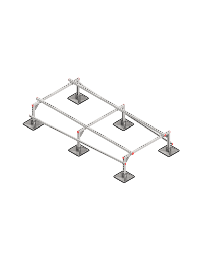 Опорная конструкция для установки оборудования TECHNORAPTOR STEELFOOT 1200х2500 КМ-профиль (KM-TR-STF-SSEI-1200-2500) в Березниках Системы видеонаблюдения Pintop.ru