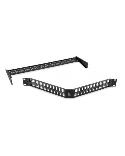 Угловая модульная патч-панель 19, 48 портов, 1U Cabeus (PLBHD-48-CON) в Березниках Патч панель Pintop.ru