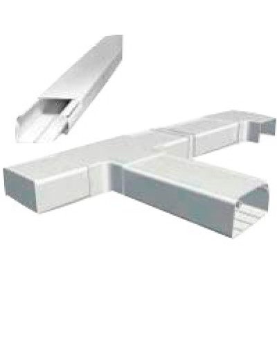 Короб 120х50 мм со съемной перегородкой, 2 метра, белый LANMASTER (LAN-CT120x50-WH) в Березниках Аксессуары для лотков Pintop.ru