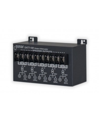 Блок аттенюаторов для настольныx усилителей Sonar SATT-100 в Березниках Система оповещения и трансляции Sonar Pintop.ru