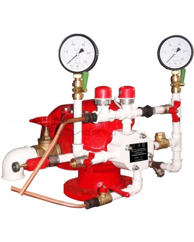 Узел управления дренчерный с пневмоприводом Спецавтоматика УУ-Д100/1,6(П0,028)-ВФ.О4 в Березниках Устройства пуска водяного пожаротушения Pintop.ru