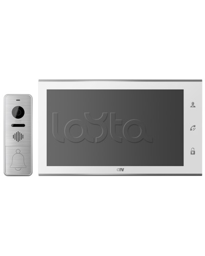 Комплектвидеодомофона CTV-DP4105AHD (белый) в Березниках Комплекты домофонов Pintop.ru