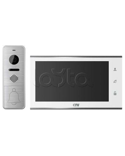 Комплект видеодомофона CTV-DP4705AHD (белый) в Березниках Комплекты домофонов Pintop.ru