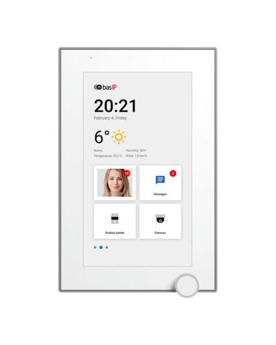 IP-видеодомофон BAS-IP AZ-07L WHITE в Березниках Абонентские IP устройства Pintop.ru