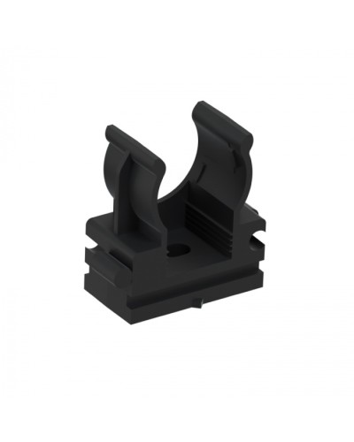 CFQ16 Держатель (клипса) для труб, для монтажного пистолета D16мм, цвет чёрный (10шт) Экопласт (41516-10BL) в Березниках Держатели, клипсы, скобы Pintop.ru