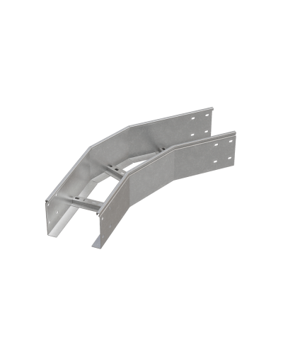 Угол лестничный горизонтальный 45 гр. 150х600х1,5 мм HD85 N КМ-профиль (LGL45-150-600-1.5 HD85 N) в Березниках Аксессуары для лотков Pintop.ru