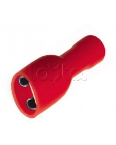 Клемма плоская полностью изолированная 0.5-1.5 мм² (КППИ гнездо - 5мм) (100шт/уп) REXANT 08-0611 в Березниках Клеммные колодки Pintop.ru