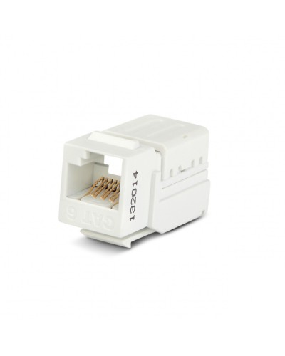 Вставка Keystone Jack RJ-45(8P8C) Hyperline KJNE-8P8C-C6-90-WH в Березниках Модули Keystone Pintop.ru