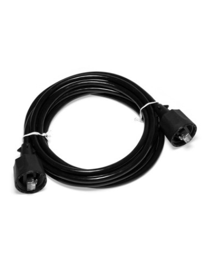 Патч-корд индустриальный RJ45 - RJ45, 4 пары, FTP, категория 6, 5 м, черный LANMASTER LAN6-S45-45-5.0-WP в Березниках Патчкорды (медные) Pintop.ru