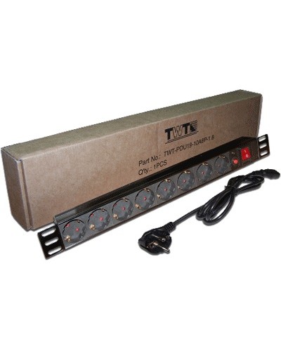Блок розеток 19 1U TWT TWT-PDU19-10A8P-3.0 в Березниках Блоки розеток Pintop.ru