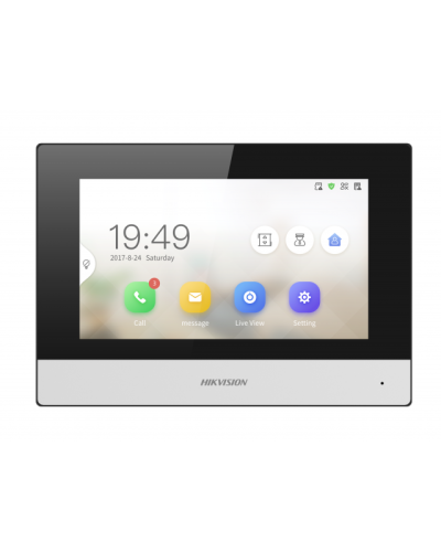 IP видеодомофон сенсорный с Wi-Fi Hikvision DS-KH6320-WTDE1 в Березниках Абонентские IP устройства Pintop.ru
