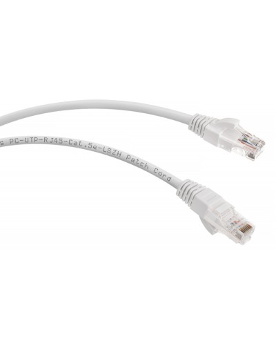 Патч-корд медный U/UTP кат.5е (1м) LSZH (белый) Cabeus PC-UTP-RJ45-Cat.5e-1m-WH-LSZH в Березниках Патчкорды (медные) Pintop.ru