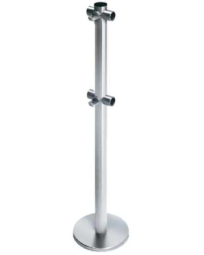 Стойка ограждения с 2-мя полупетлями Т-образная передвижная Oxgard ВЗР2442.09.21 в Березниках Ограждения Pintop.ru