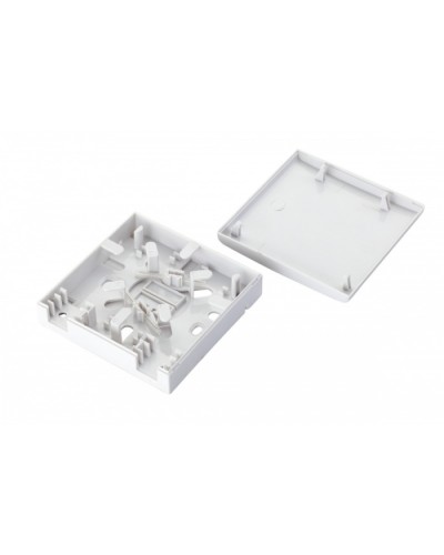 Коробка оптическая настенная 2-портовая, белый Eurolan (12B-00-SC-02WT) в Березниках Розетки компьютерные и телефонные Pintop.ru