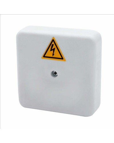 Коробка распределительная огнестойкая КРОПС-П0, IP41, габаритные размеры 75х75х20 мм, для кабелей сечением до 4 мм2, 3 клеммы КМ-Профиль (FRJB-KM-P0-4-03-КРОПС-IP41) в Березниках Распределительные коробки Pintop.ru