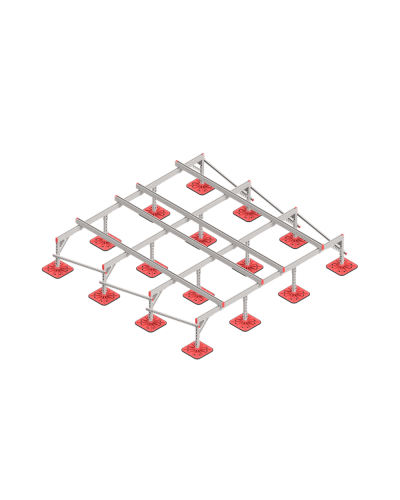 Опорная конструкция для установки оборудования TECHNORAPTOR FOOT 3000х3000 HD КМ-профиль (KM-TR-F-SSEI-3000-3000 HD) в Березниках Системы видеонаблюдения Pintop.ru