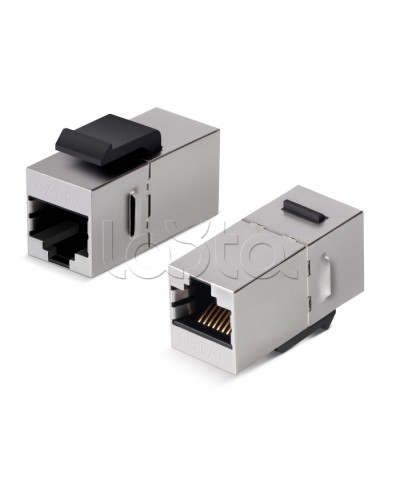Адаптер проходной Cabeus CA-KJ-8p8c-C5e-SH в Березниках Проходные адаптеры RJ-45 и разветвители Pintop.ru