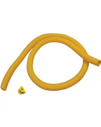 Гофротруба 80 мм для кабельного спуска, с разрезом, 3 метра, желтая LANMASTER (LAN-OT-TUBE-80) в Березниках Аксессуары для лотков Pintop.ru