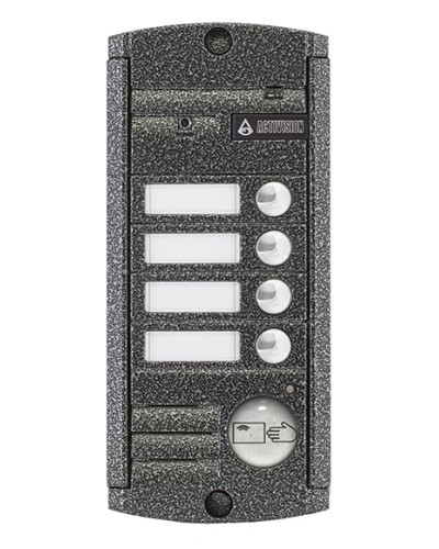 Видеопанель вызывная накладная цветная на 4 абонента с Proxy-считывателем Activision AVP-454 Proxy (PAL, антик) в Березниках Вызывные видеопанели малоабонентные Pintop.ru