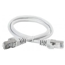 ITK Коммутационный шнур (патч-корд), кат.6А S/FTP, LSZH, 3м, серый (PC01-C6ASL-3M)