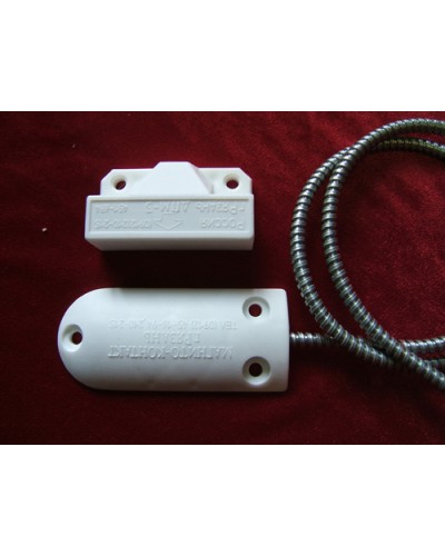 Датчик положения магнитогерконовый Магнито-Контакт ДПМ-3 исп. 07 (металлорукав из оцинкованной стали) в Березниках Извещатели охранные Pintop.ru