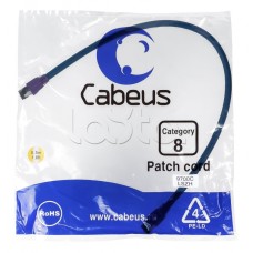 Патч-корд S/FTP Cabeus PC-SSTP-RJ45-Cat.8-0.5m-LSZH